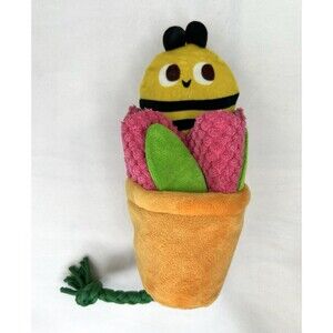 BarkBox "Pollen Nate" Dog Toy of Bumble Bee Flying In & Out of Flower